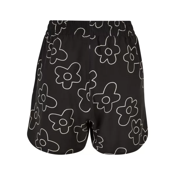  Damenshorts URBAN CLASSICS TB3435 SCHWARZE BLUME 
