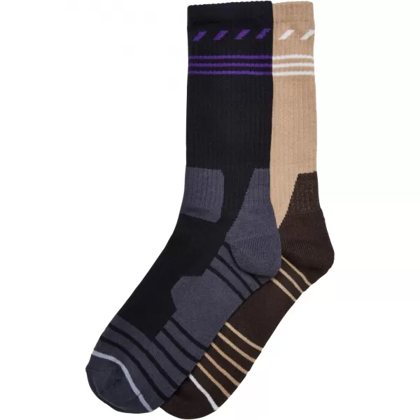  Socken URBAN CLASSICS TB3742 SCHWARZ/UNION BEIGE 