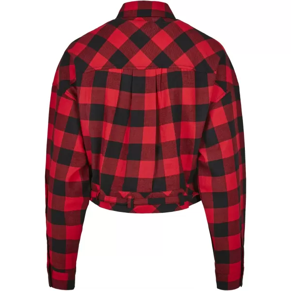  Hemd URBAN CLASSICS TB3753 SCHWARZ/ROT 