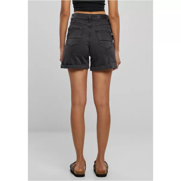  Damenshorts URBAN CLASSICS TB4796 SCHWARZ GEWASCHEN 