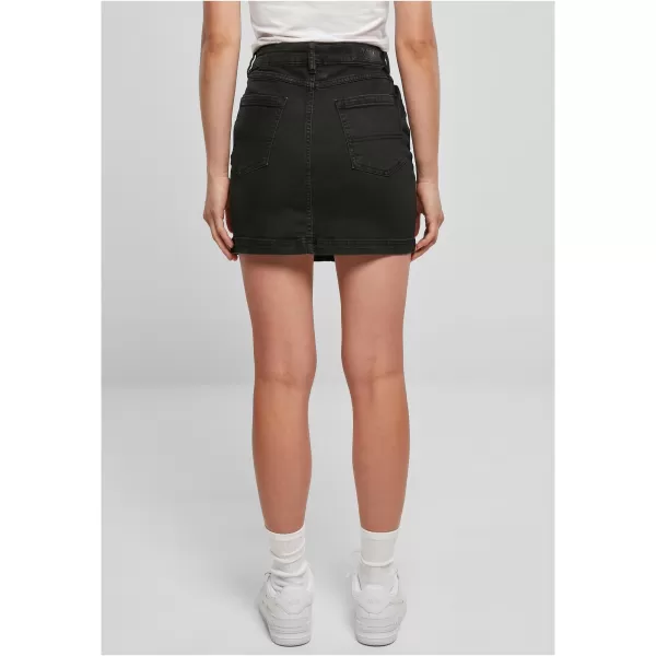  Damenrock URBAN CLASSICS TB4799 SCHWARZ GEWASCHEN 