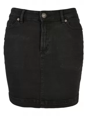 Damenrock URBAN CLASSICS TB4799 SCHWARZ GEWASCHEN