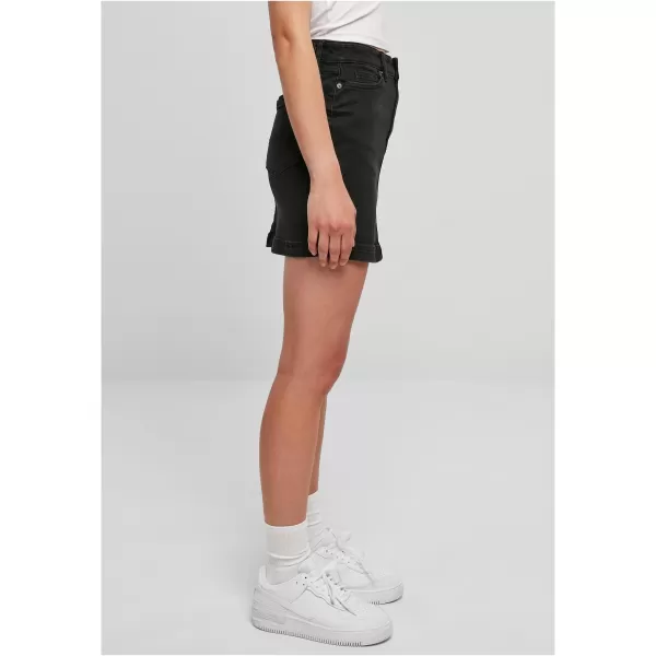  Damenrock URBAN CLASSICS TB4799 SCHWARZ GEWASCHEN 