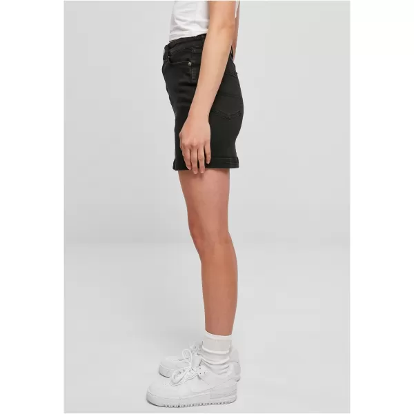  Damenrock URBAN CLASSICS TB4799 SCHWARZ GEWASCHEN 