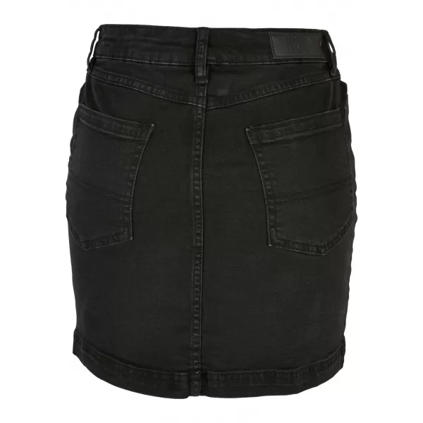  Damenrock URBAN CLASSICS TB4799 SCHWARZ GEWASCHEN 