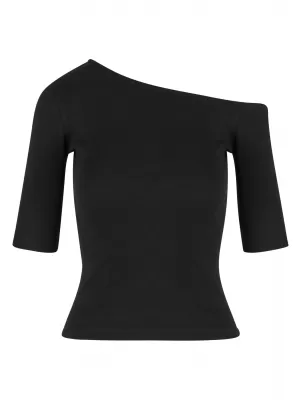 Damen-T-Shirt URBAN CLASSICS TB7096 SCHWARZ
