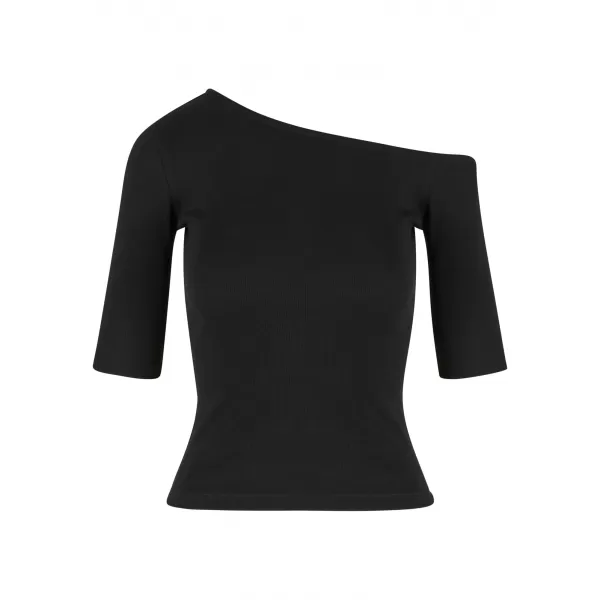  Damen-T-Shirt URBAN CLASSICS TB7096 SCHWARZ 