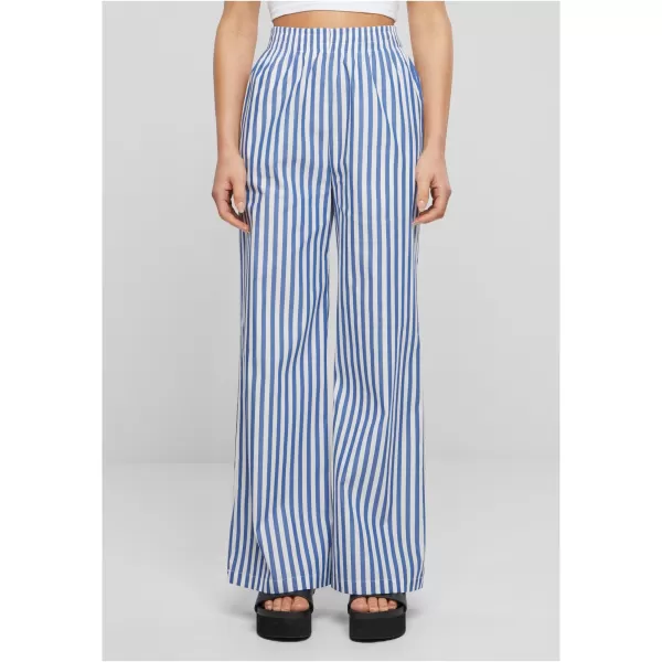  Damenhosen URBAN CLASSICS TB6844 WEIß/BLAU 