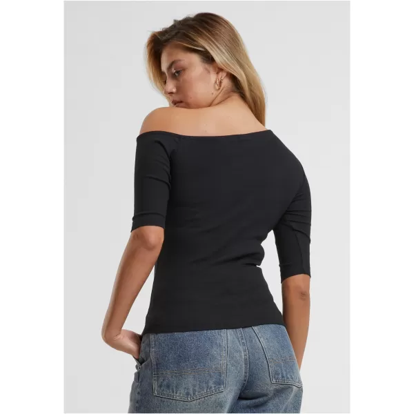  Damen-T-Shirt URBAN CLASSICS TB7096 SCHWARZ 