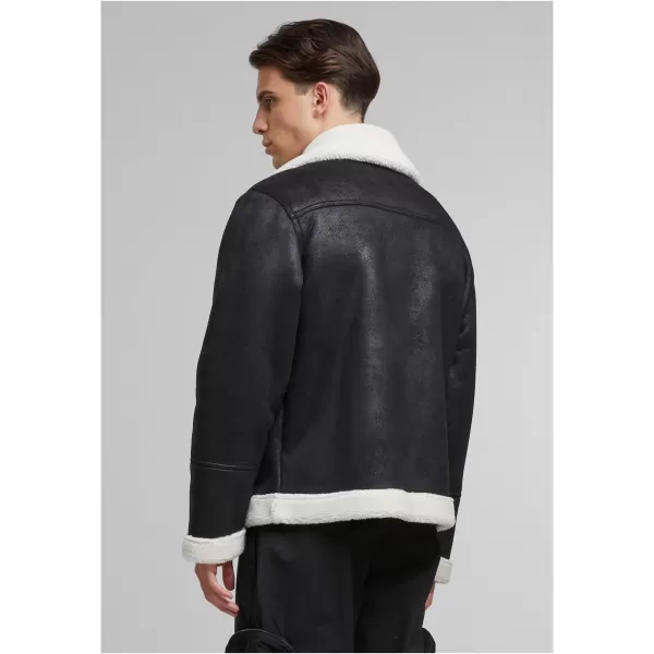  Jacke URBAN CLASSICS TB7048 SCHWARZ/WEIßER SAND 