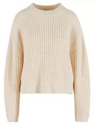 Damenpullover URBAN CLASSICS TB7093 WEIß/SAND