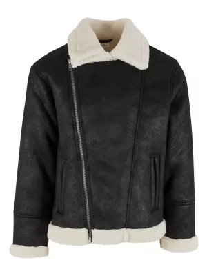 Jacke URBAN CLASSICS TB7048 SCHWARZ/WEIßER SAND