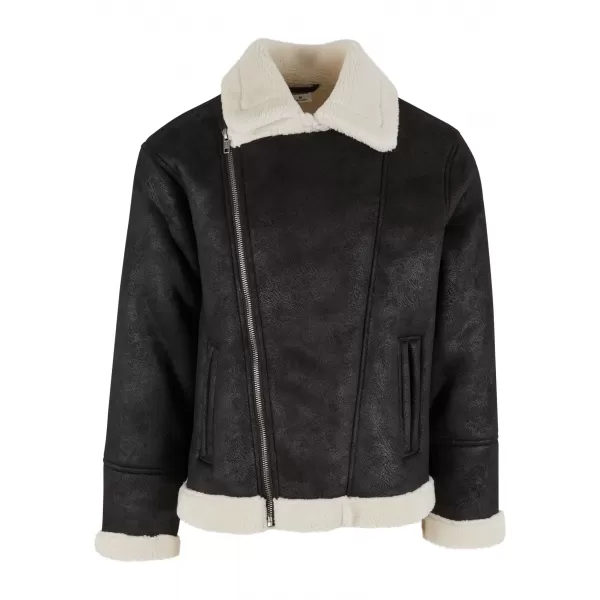  Jacke URBAN CLASSICS TB7048 SCHWARZ/WEIßER SAND 