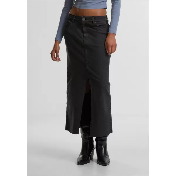  Damenrock URBAN CLASSICS TB7092 SCHWARZ GEWASCHEN 