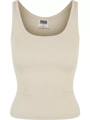 Tanktop URBAN CLASSICS TB6870A WEIßER SAND/SCHWARZ