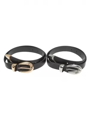 Frauengürtel URBAN CLASSICS TB7211A SCHWARZ/GOLD/SCHWARZ/SILBER