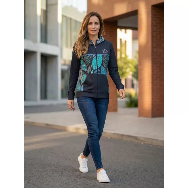  Frauen -Sweatshirt bei Reißverschlussprämie ALTISPORT VOJ/ALW061MI02 BLAU 