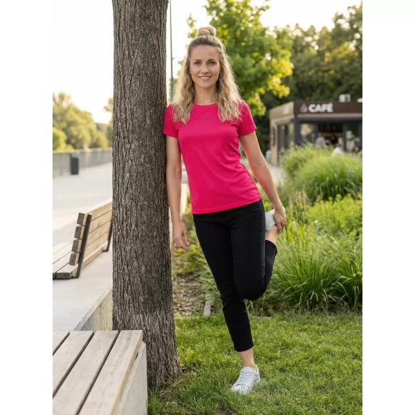  Frauenfunktional T -Shirt Premium ALTISPORT VOJ/ALW075TR01 LEUCHTEND ROT 