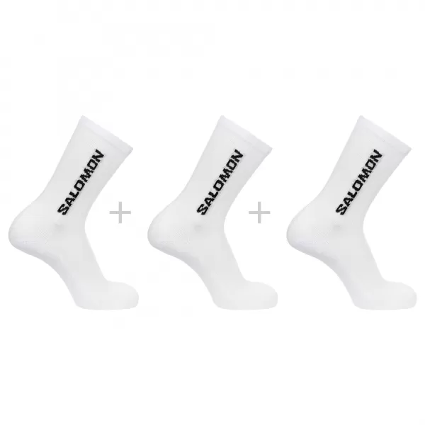  Socken SALOMON EVERYDAY CREW 3-PACK LC2086000 WEIß/WEIß/WEIß 