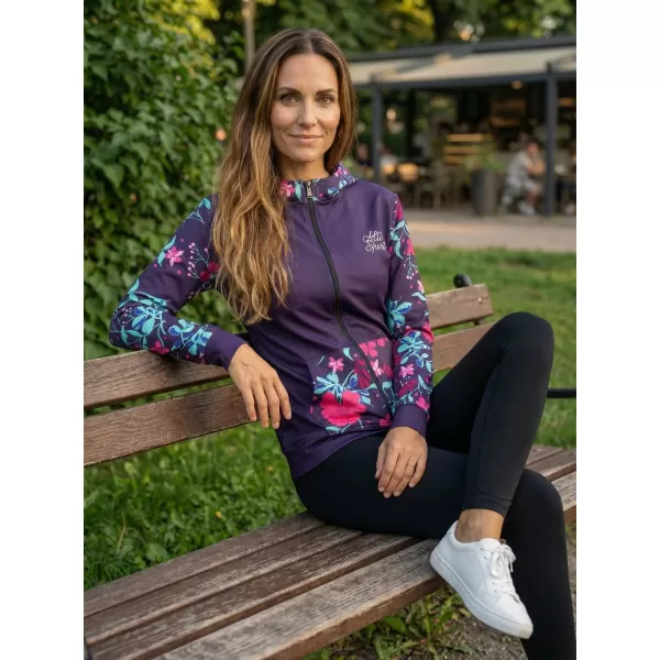  Frauen -Sweatshirt bei Reißverschlussprämie ALTISPORT VOJ/ALW063MI02 FUCHSIE 