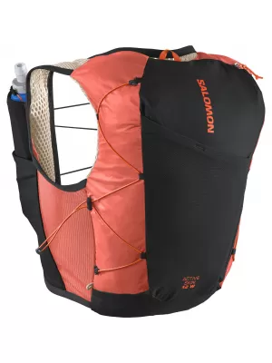 Damenrucksack SALOMON ACTIVE SKIN 12 WOMEN SET LC2663200 EMERGLOW/SCHWARZ