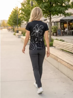 Frauenfunktional T -Shirt Premium ALTISPORT VOJ/ALW075TR01 SCHWARZ