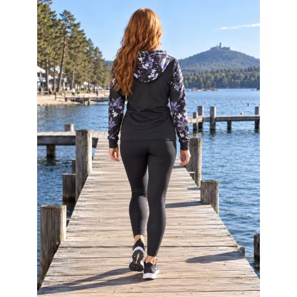  Frauen -Sweatshirt bei Reißverschlussprämie ALTISPORT VOJ/ALW063MI02 SCHWARZ 
