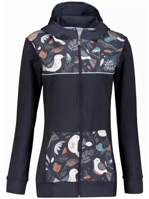 Frauen -Sweatshirt bei Reißverschlussprämie ALTISPORT VOJ/ALW062MI02 SCHWARZ