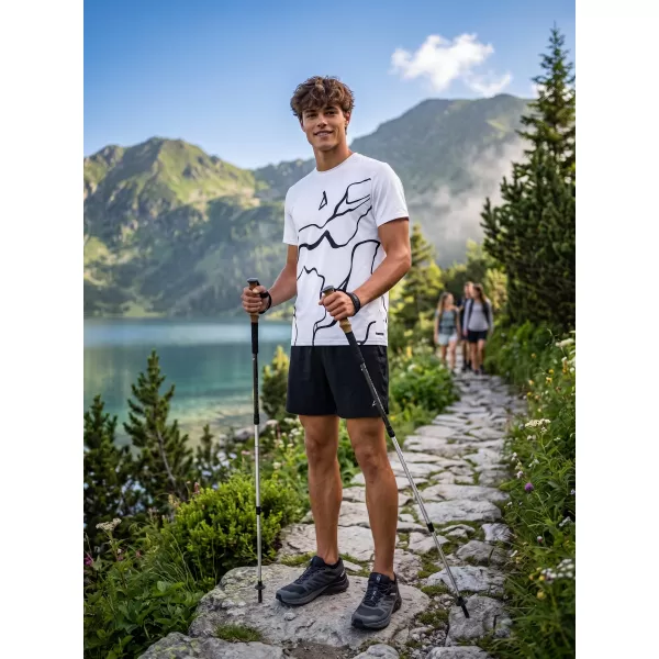  Männer funktionaler T -Shirt Premium ALTISPORT VOJ/ALM073TR01 WEIß 