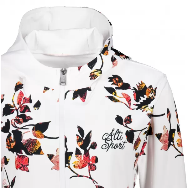 Frauen -Sweatshirt bei Reißverschlussprämie ALTISPORT VOJ/ALW024MI02 WEIß 