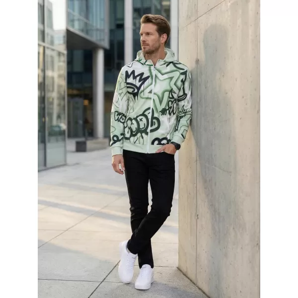  Herren -Sweatshirt auf Reißverschlussprämie ALTISPORT VOJ/ALM054MI02 GRÜN 