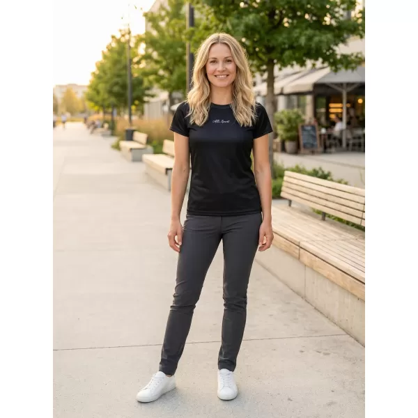  Frauenfunktional T -Shirt Premium ALTISPORT VOJ/ALW075TR01 SCHWARZ 