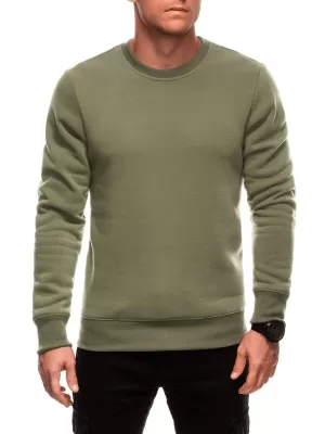 Herren -Sweatshirt EDOTI EM-SSBN-0100 DUNKLER OLIVENGRÜN