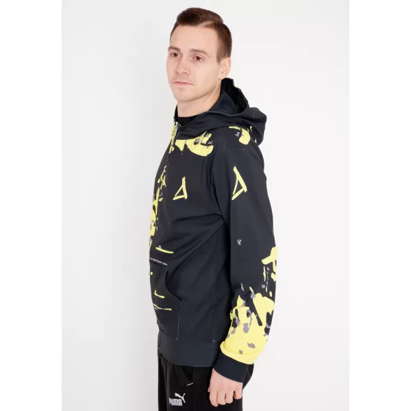  Herren -Sweatshirt auf Reißverschlussprämie ALTISPORT VOJ/ALM057MI02 FLUO GELB 