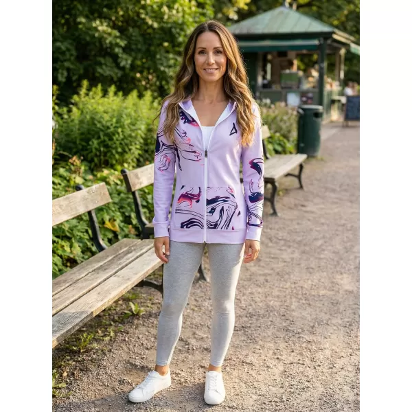  Frauen -Sweatshirt bei Reißverschlussprämie ALTISPORT VOJ/ALW064MI02 LILA 