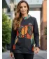 Frauen -Sweatshirt bei Reißverschlussprämie ALTISPORT VOJ/ALW061MI02 ORANGE/BLAU