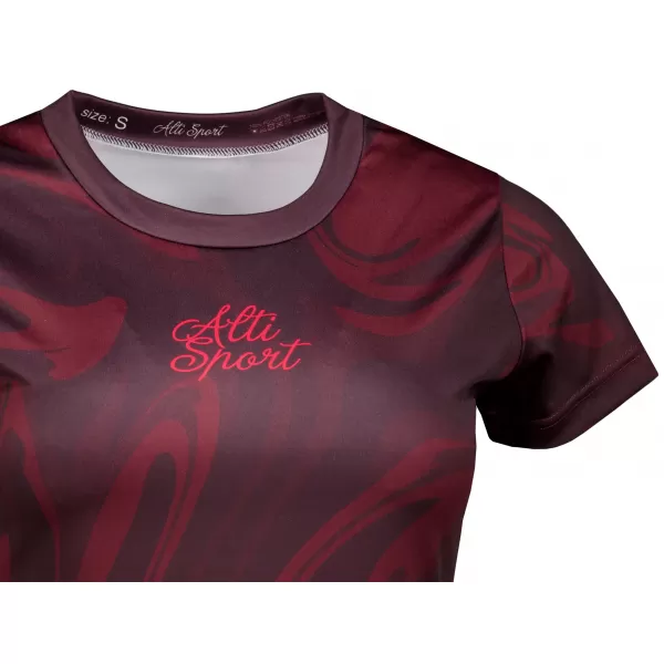  Frauenfunktional T -Shirt Premium ALTISPORT VOJ/ALW072TR01 WEINROT 