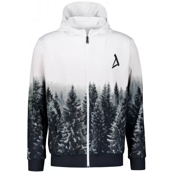  Herren -Sweatshirt auf Reißverschlussprämie ALTISPORT VOJ/ALM058MI02 WEIß -GRAY 