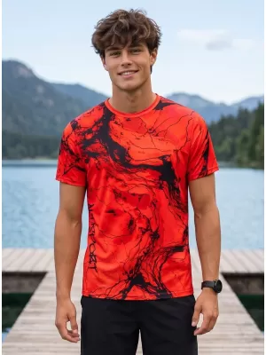 Männer funktionaler T -Shirt Premium ALTISPORT VOJ/ALM071TR01 ROT