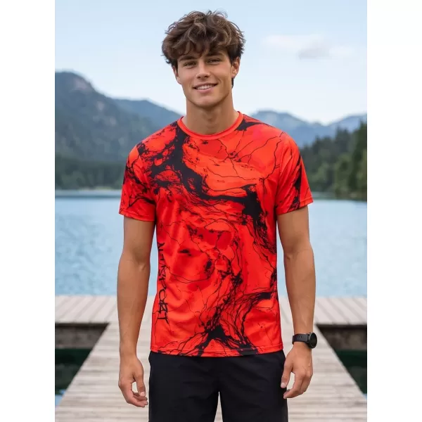  Männer funktionaler T -Shirt Premium ALTISPORT VOJ/ALM071TR01 ROT 