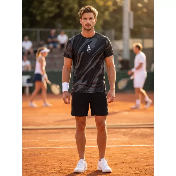  Männer funktionaler T -Shirt Premium ALTISPORT VOJ/ALM072TR01 SCHWARZ 