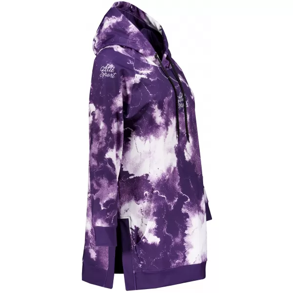  Funktionaler Sweatshirt -Prämie von Frauen ALTISPORT VOJ/ALW066MI03 WEIß -VIOLETT 