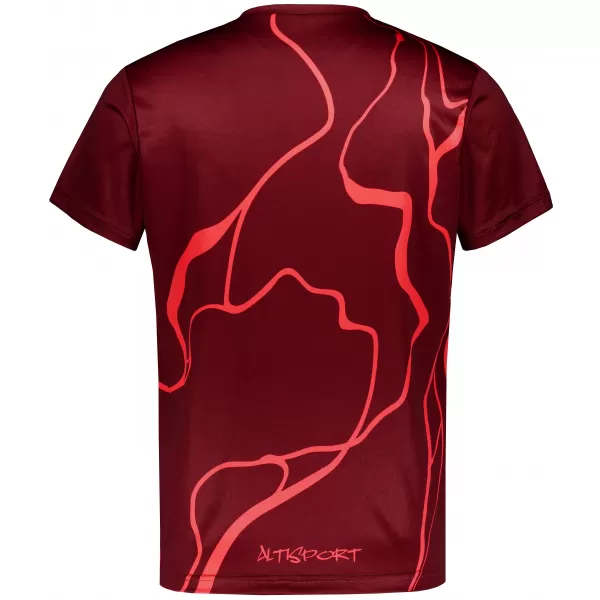  Männer funktionaler T -Shirt Premium ALTISPORT VOJ/ALM073TR01 WEINROT 
