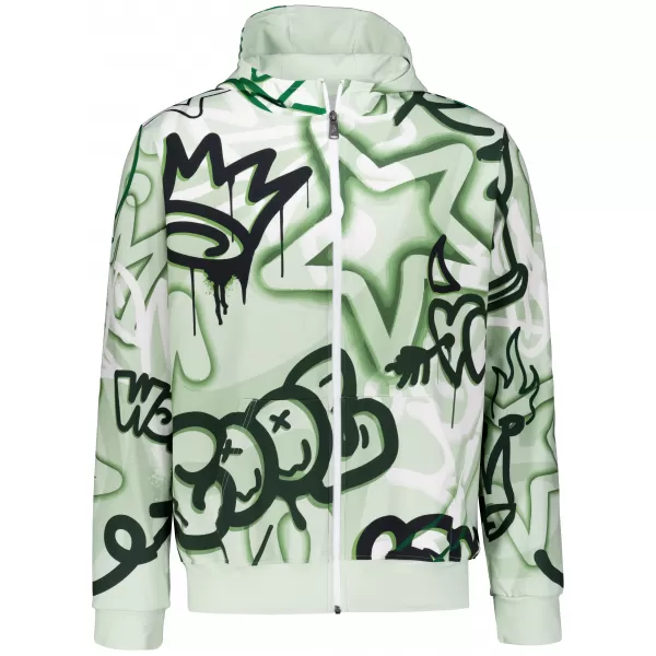  Herren -Sweatshirt auf Reißverschlussprämie ALTISPORT VOJ/ALM054MI02 GRÜN 