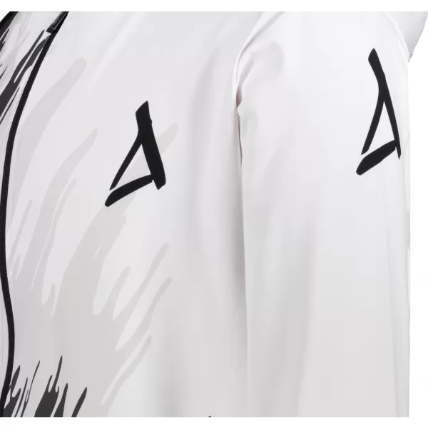  Herren -Sweatshirt auf Reißverschlussprämie ALTISPORT VOJ/ALM006MI02 SCHWARZ UND WEIß 