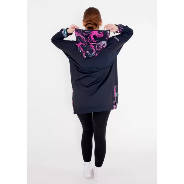  Funktionaler Sweatshirt -Prämie von Frauen ALTISPORT VOJ/ALW065MI03 SCHWARZ -PINK 