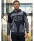 Herren -Sweatshirt auf Reißverschlussprämie ALTISPORT VOJ/ALM056MI02 SCHWARZ