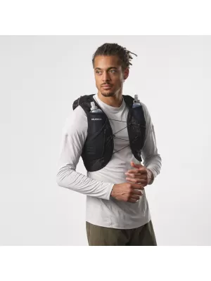 Herrenrucksack SALOMON ACTIVE SKIN 12 SET LC2177400 SCHWARZ/METALL