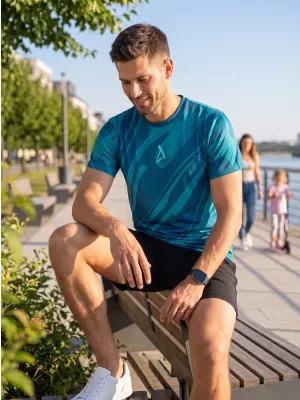 Männer funktionaler T -Shirt Premium ALTISPORT VOJ/ALM072TR01 KEROSIN