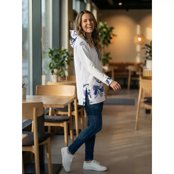  Funktionaler Sweatshirt -Prämie von Frauen ALTISPORT VOJ/ALW065MI03 WEIß/LILA 